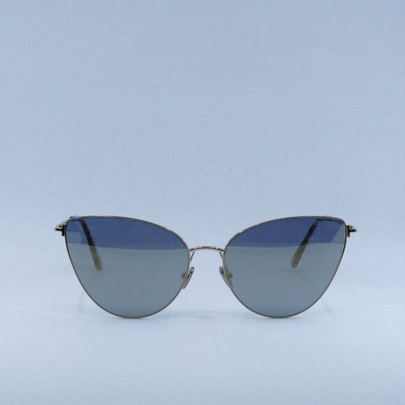 Tom Ford Anais-02 FT1005 32C Sunglasses Gold Cat Eye Frame, Smoke Lenses - Picture 4 of 10